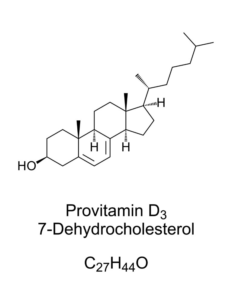 Dehydrocholesterol, Provitamin D3 chemical structure