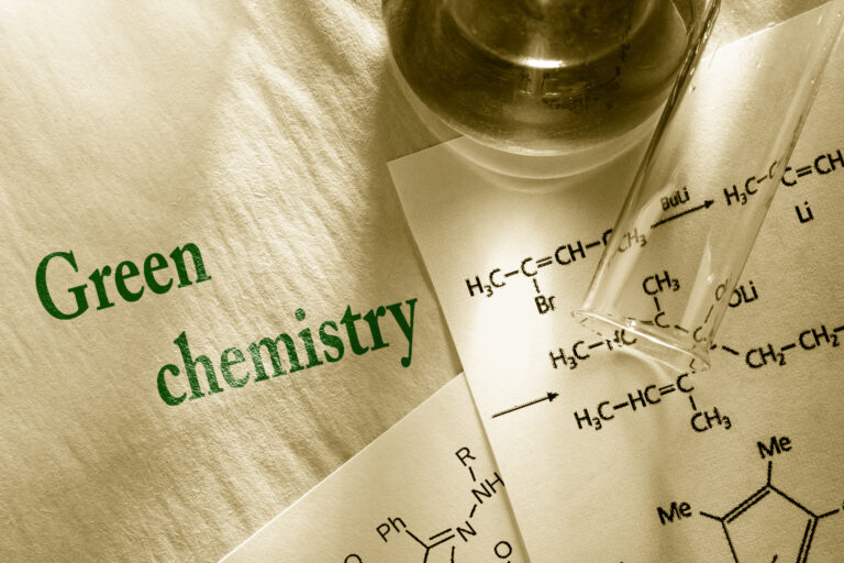 12 priciples of green chemistry, Green chemistry with reaction formula